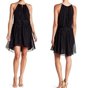 Joie Althia Metallic Silk Dress